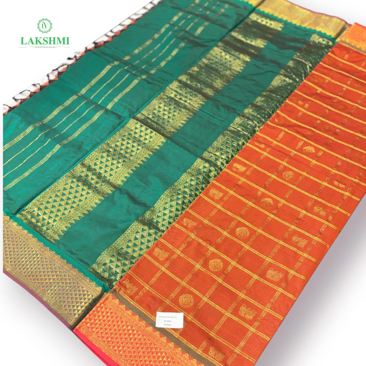 Charukesi Semi Silk 10 Yards - 050608