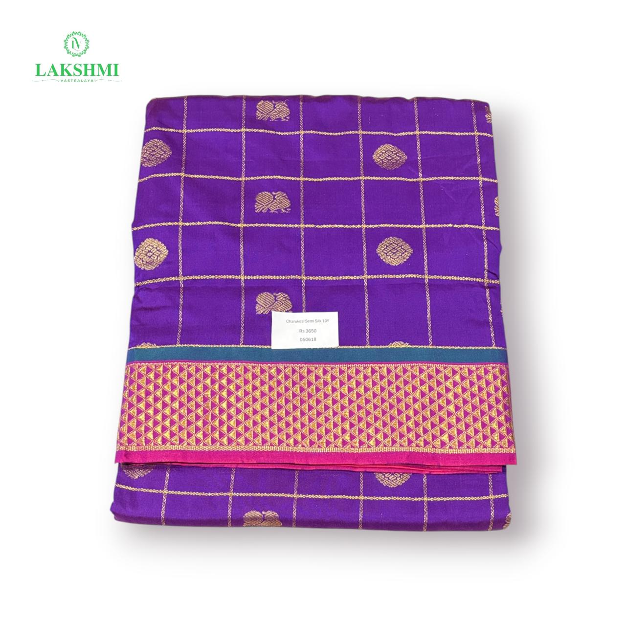 Charukesi Semi Silk 10 Yards - 050618