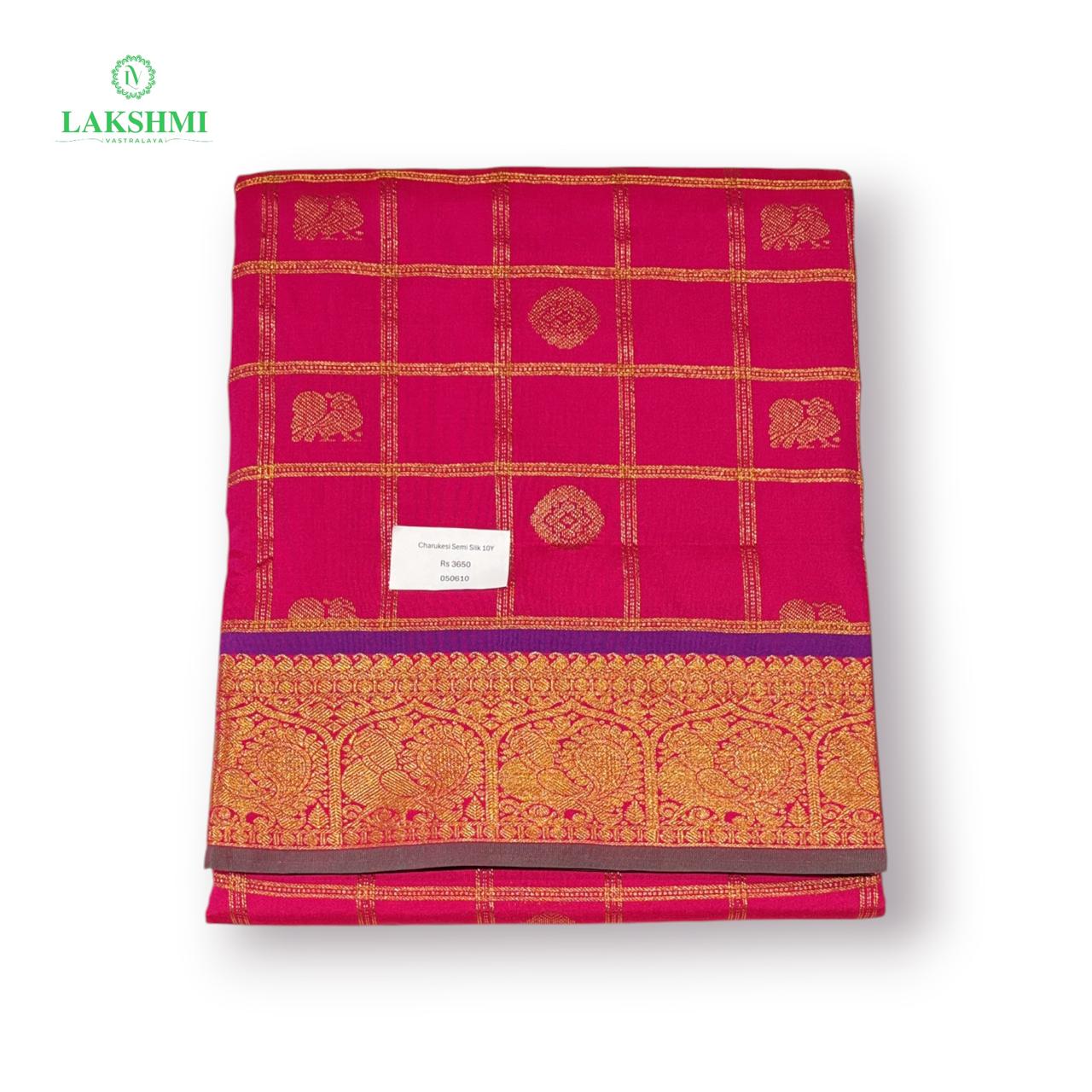 Charukesi Semi Silk 10 Yards - 050610