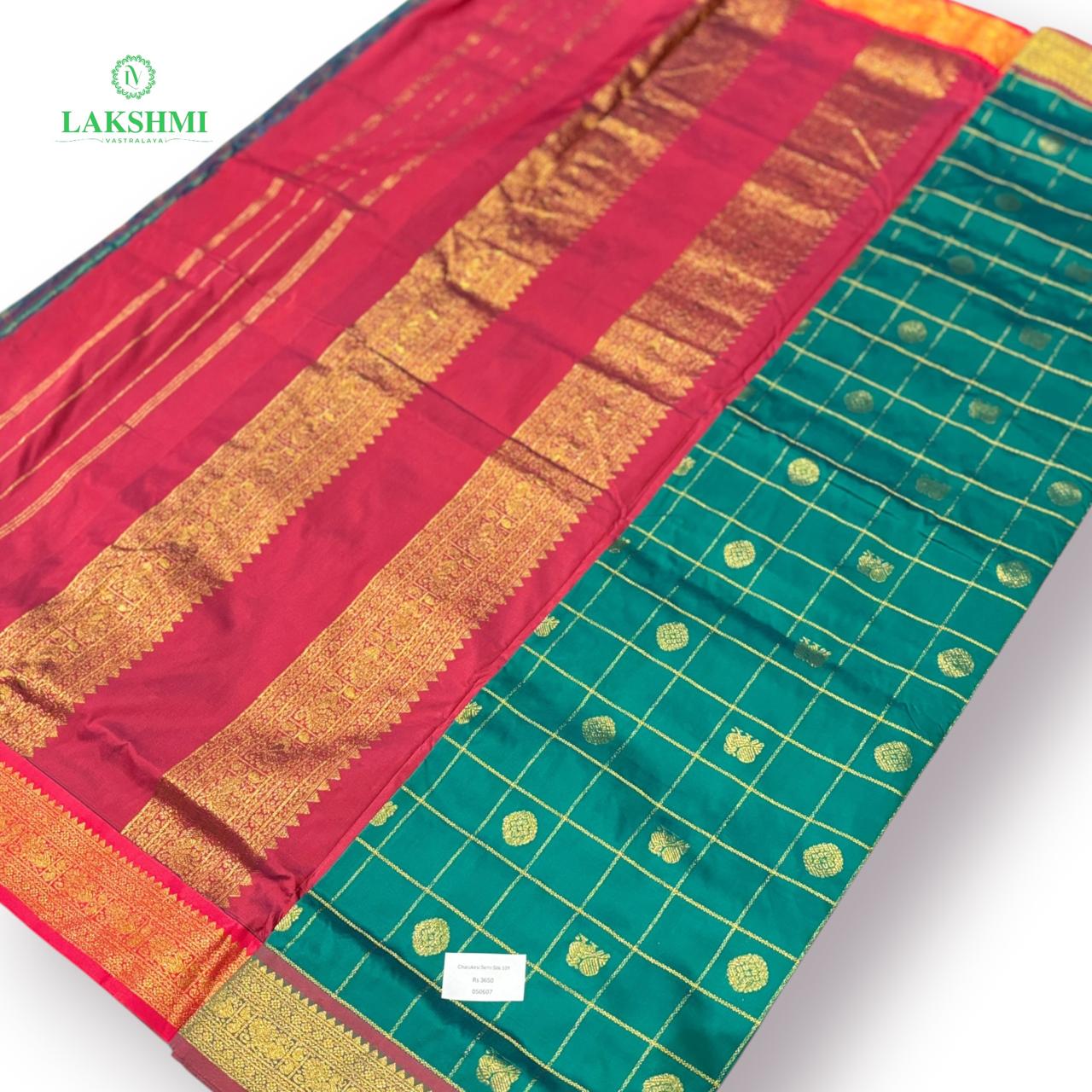 Charukesi Semi Silk 10 Yards - 050607