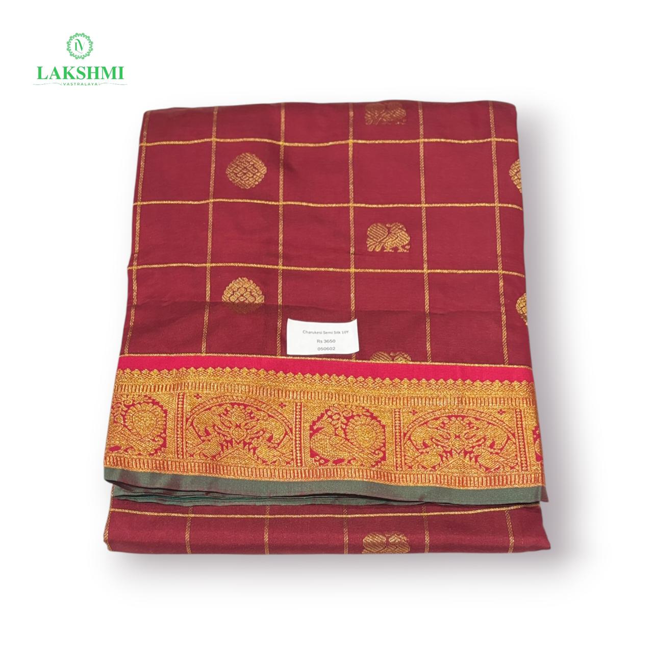 Charukesi Semi Silk 10 Yards - 050602