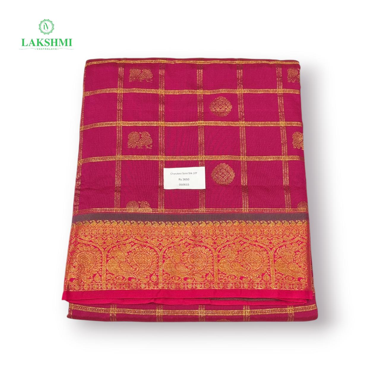 Charukesi Semi Silk 10 Yards - 050615