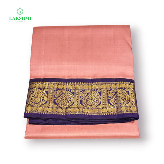 Yamuna Kalyani Pure Kanchipuram Double Warp Handloom Korvai - 10Y
