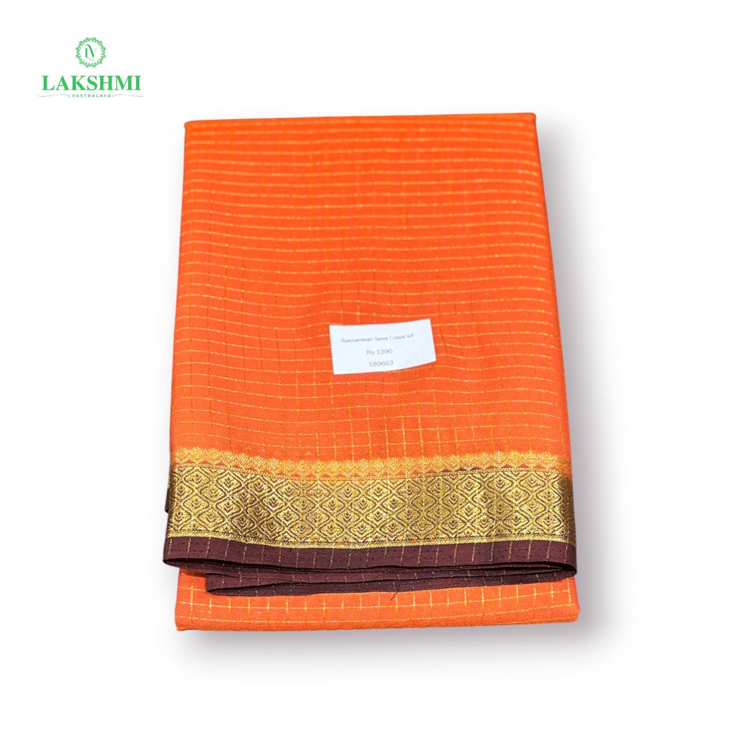 Ratnambari Semi Crepe Checks Contrast 6y - 180603