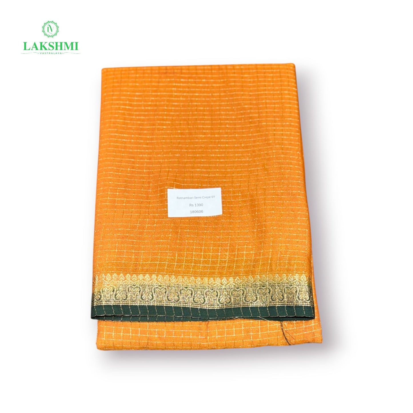 Ratnambari Semi Crepe Checks Contrast 6y - 180606