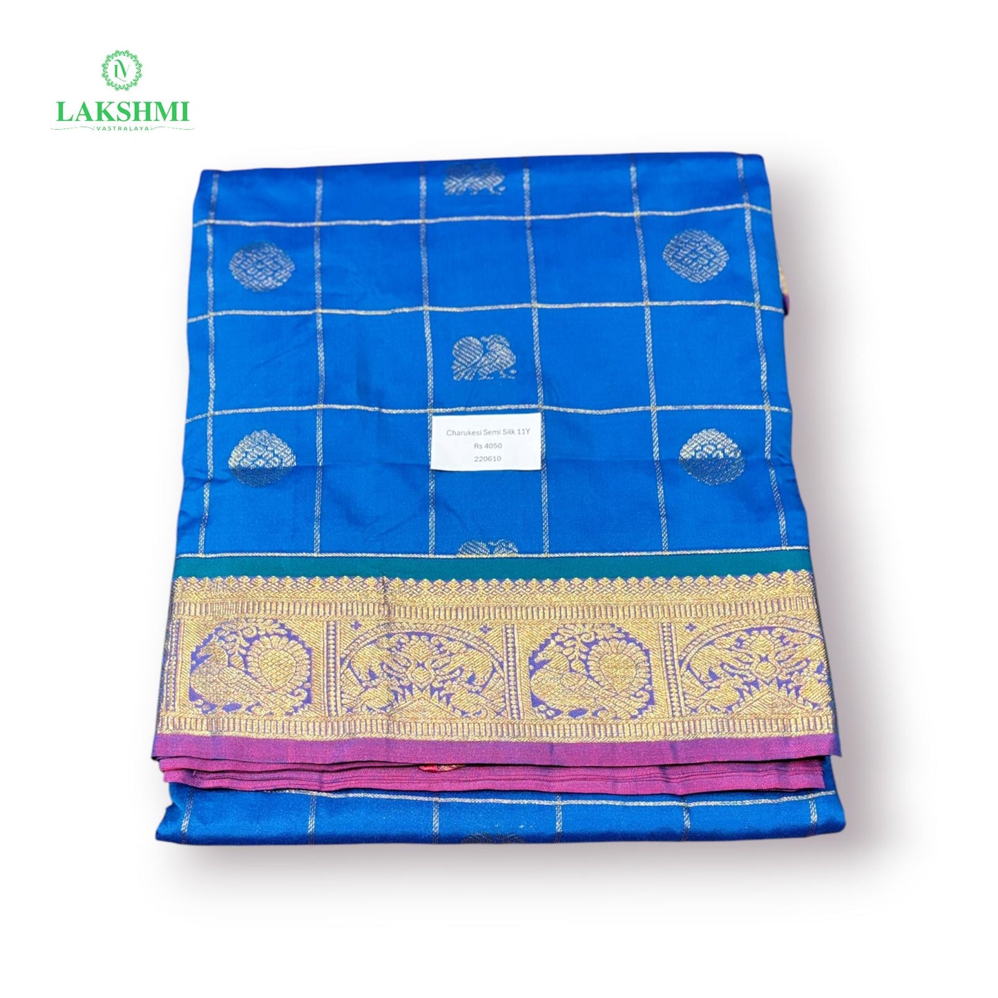 Charukesi Semi Silk 11 Yards - 220610
