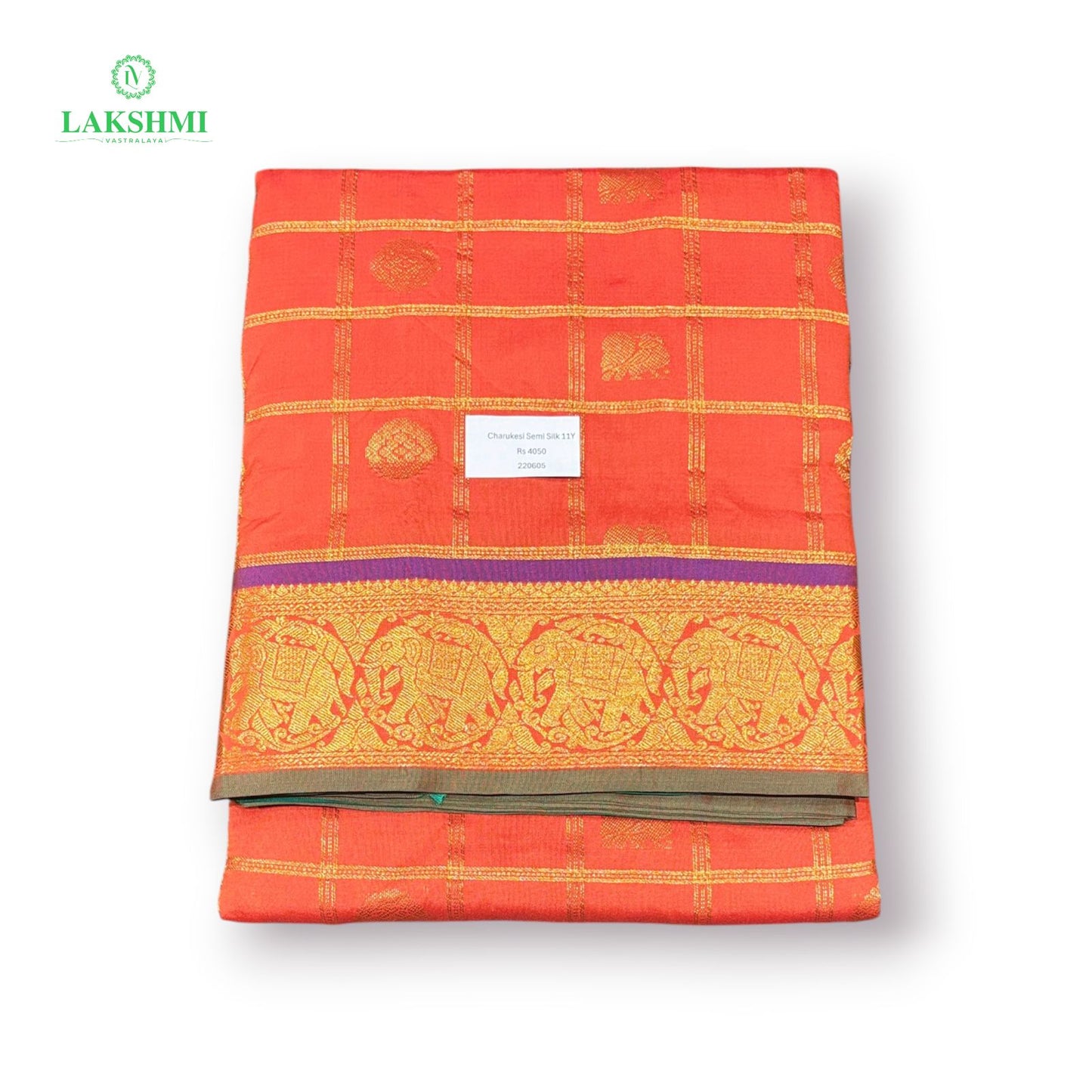 Charukesi Semi Silk 11 Yards - 220605