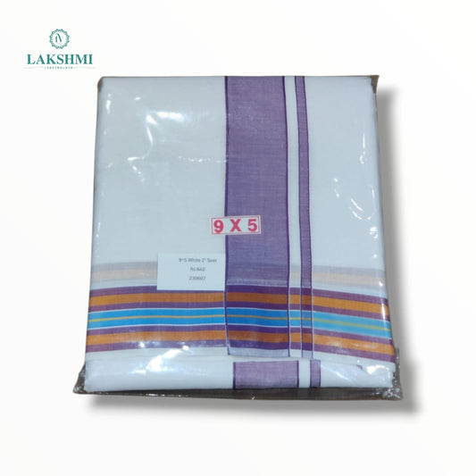 9*5 Cotton Seer White Mix - 230607