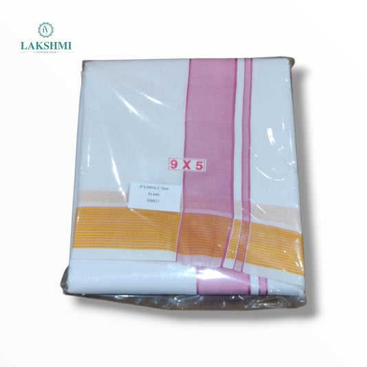 9*5 Cotton Seer White Mix - 230617
