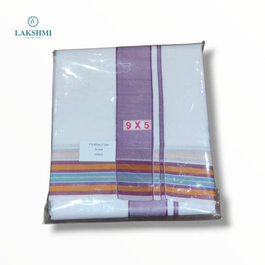 9*5 Cotton Seer White Mix - 230612