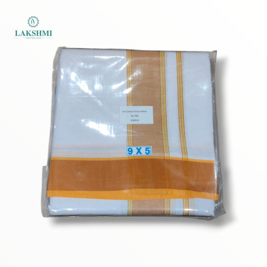 9*5 Cotton Colour White - 240618