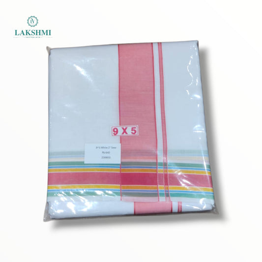 9*5 Cotton Seer White Mix - 230603