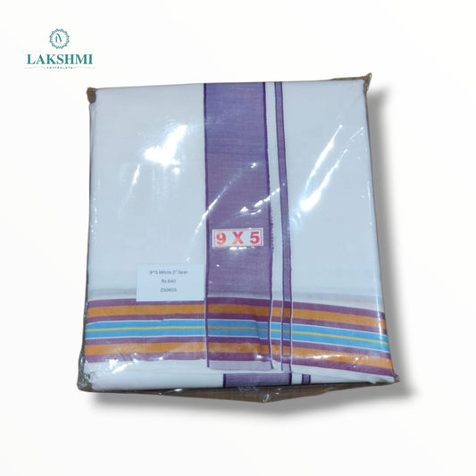9*5 Cotton Seer White Mix - 230605