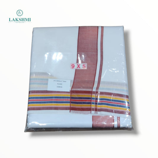 9*5 Cotton Seer White Mix - 230616