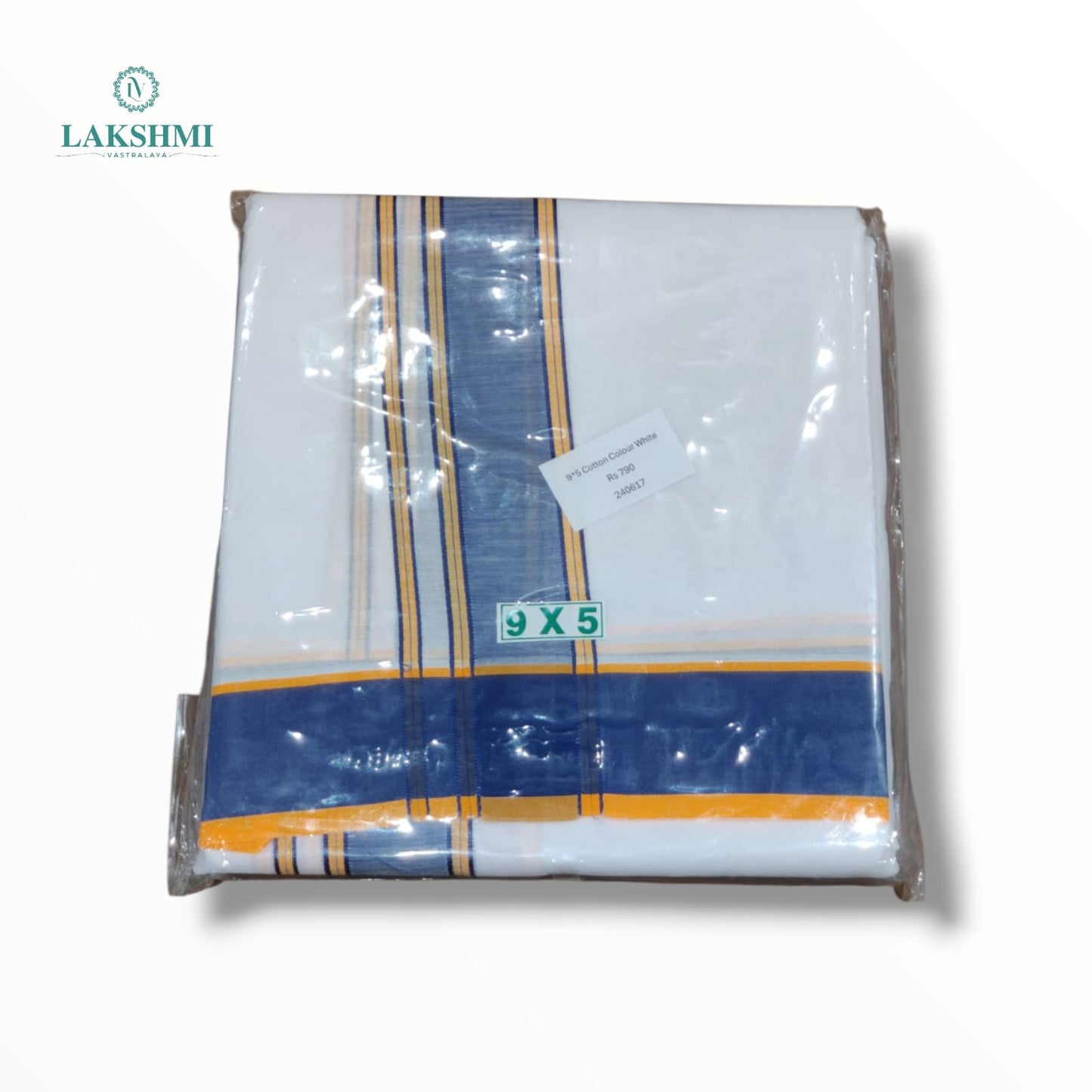 9*5 Cotton Colour White - 240617