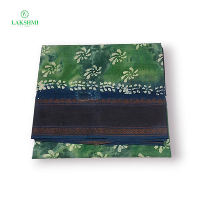 Hindolam 10.5Yards Wax Batik Sungudi - Green - Blue