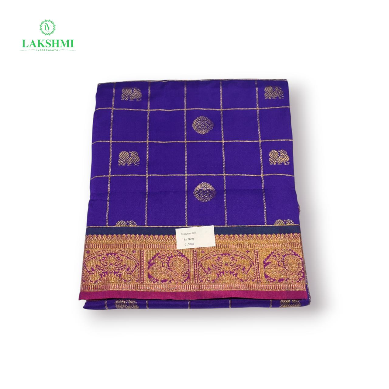 Charukesi Semi Silk 10 Yards - 010808