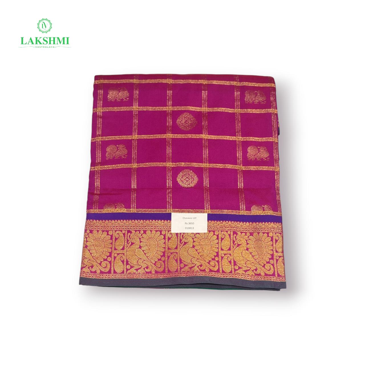 Charukesi Semi Silk 10 Yards - 010813