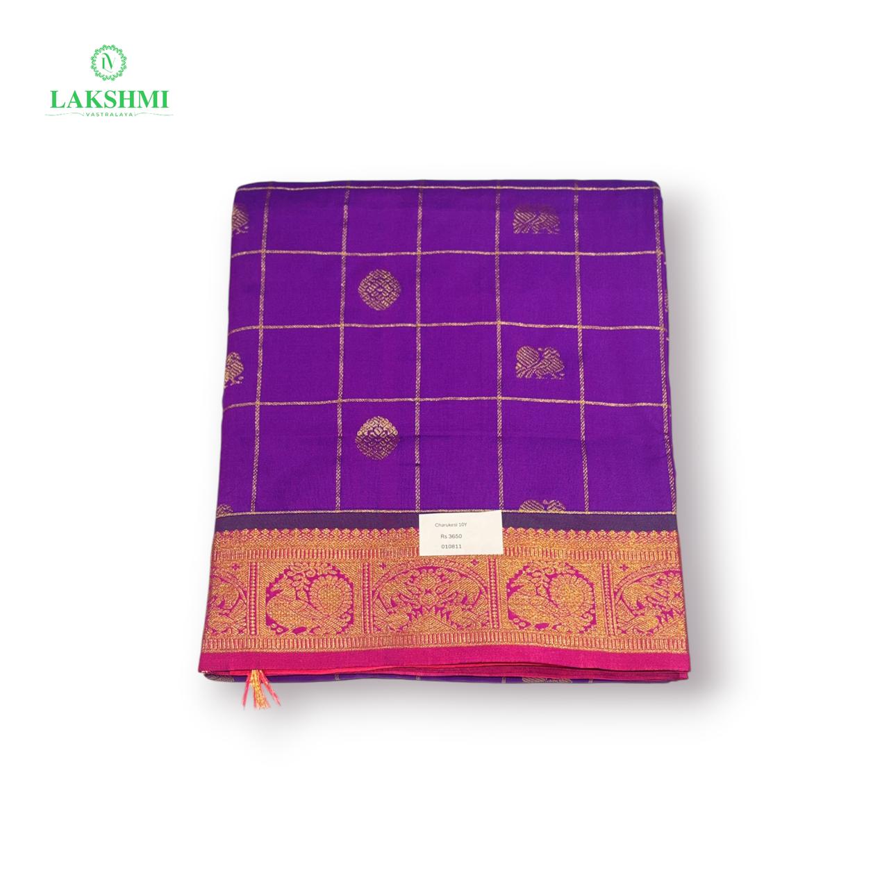 Charukesi Semi Silk 10 Yards - 010811