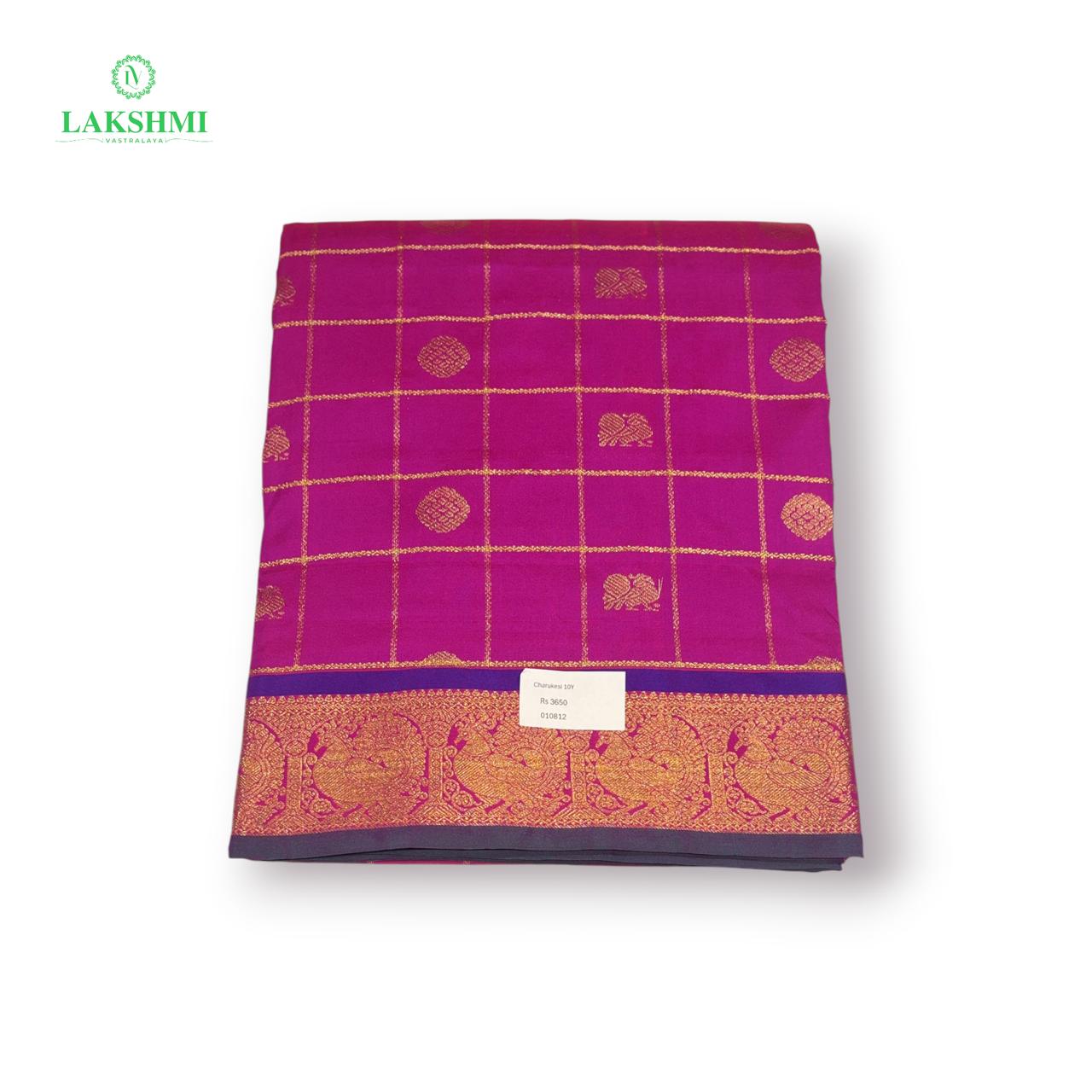 Charukesi Semi Silk 10 Yards - 010812