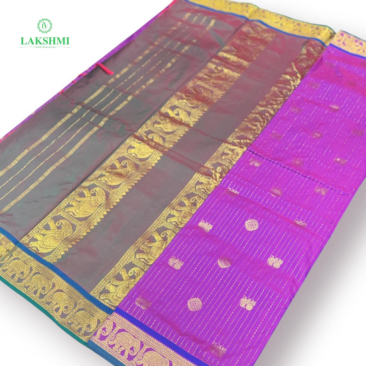 Charukesi Semi Silk 10 Yards - 010810