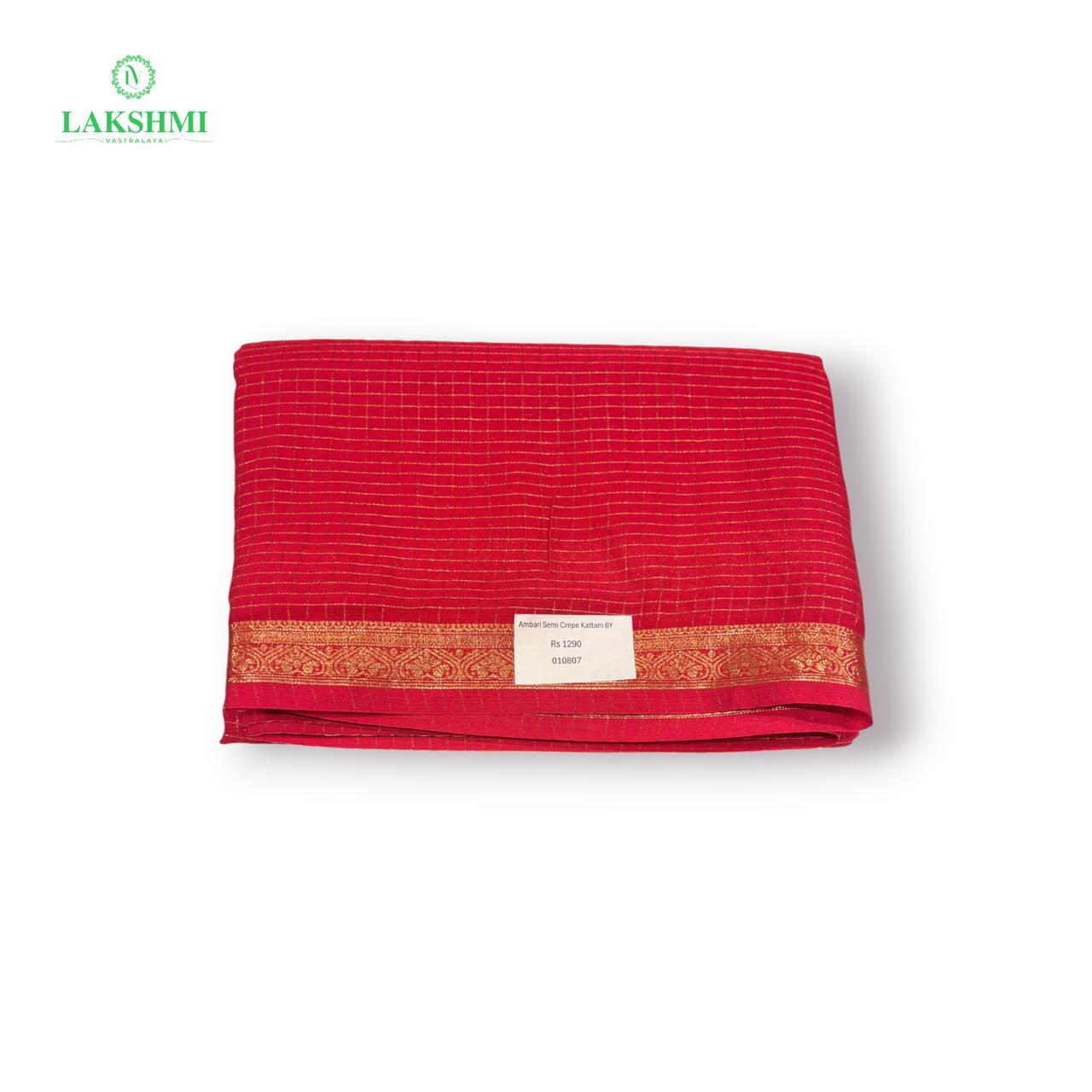 Ambari Semi Crepe Checks - 6Y - 010807