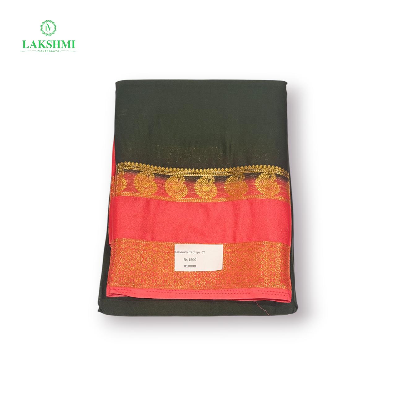 Tanvika Semi Crepe Plain Contrast 6y - 010808