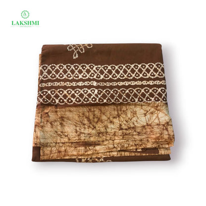 Saradha 120's Count Sungudi Cotton 10.5 Yards - Batik Border