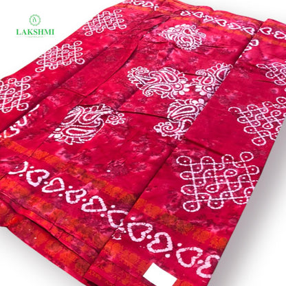 Saradha Sungudi Wax Batik 6.5 Yards - 170805