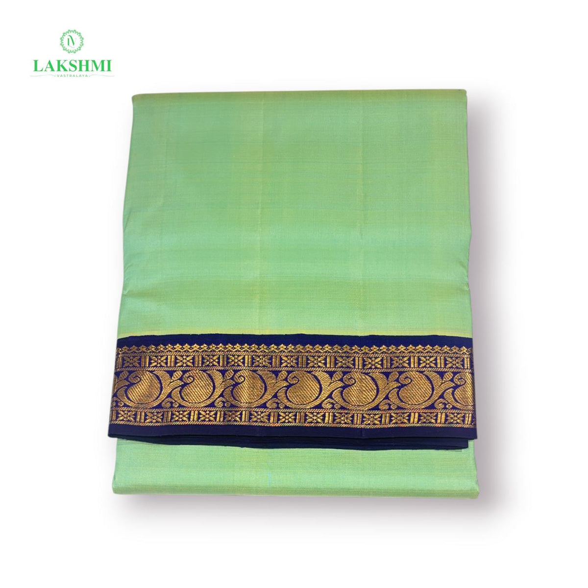 Yamuna Kalyani Pure Kanchipuram Double Warp Handloom Korvai - 10Y
