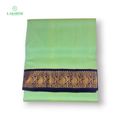 Yamuna Kalyani Pure Kanchipuram Double Warp Handloom Korvai - 10Y