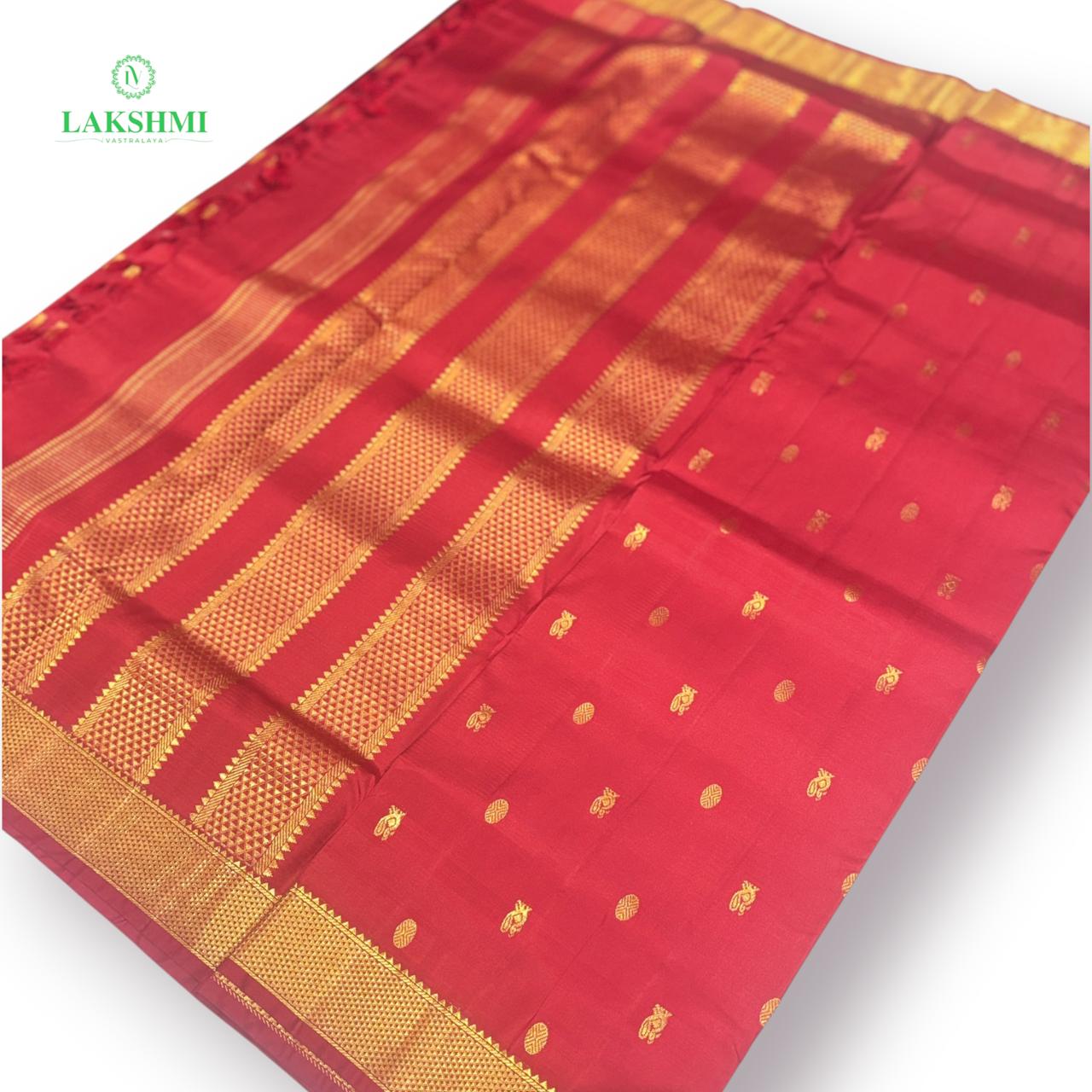 Sarangi Buttah Pure Bridal Kanchipuram ~ 10.5 Yards