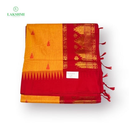 Kalyani Cotton Tower Butta Grand Thalappu – 6 Yards Saree - 260811