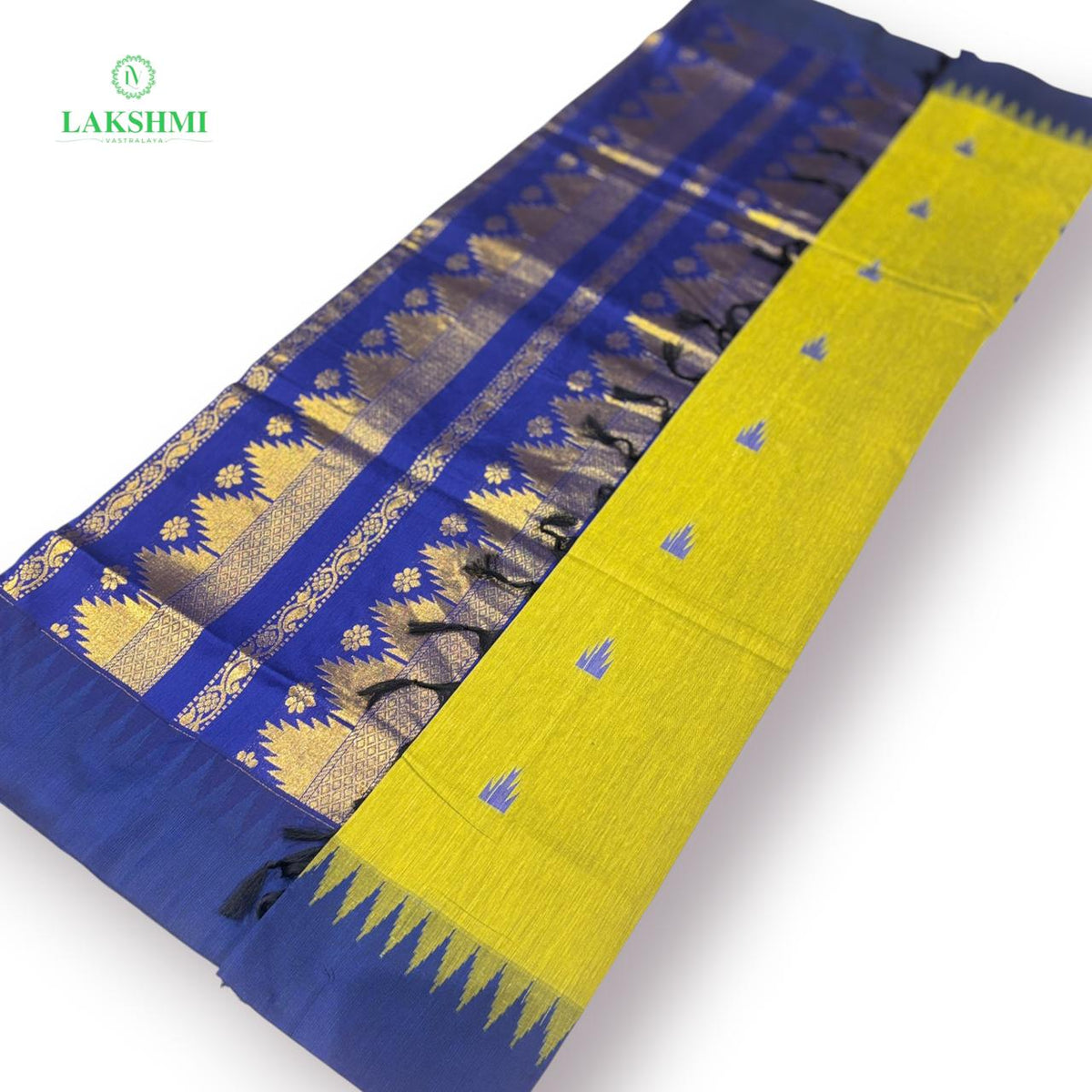 Kalyani Cotton Tower Butta Grand Thalappu – 6 Yards Saree - 260807