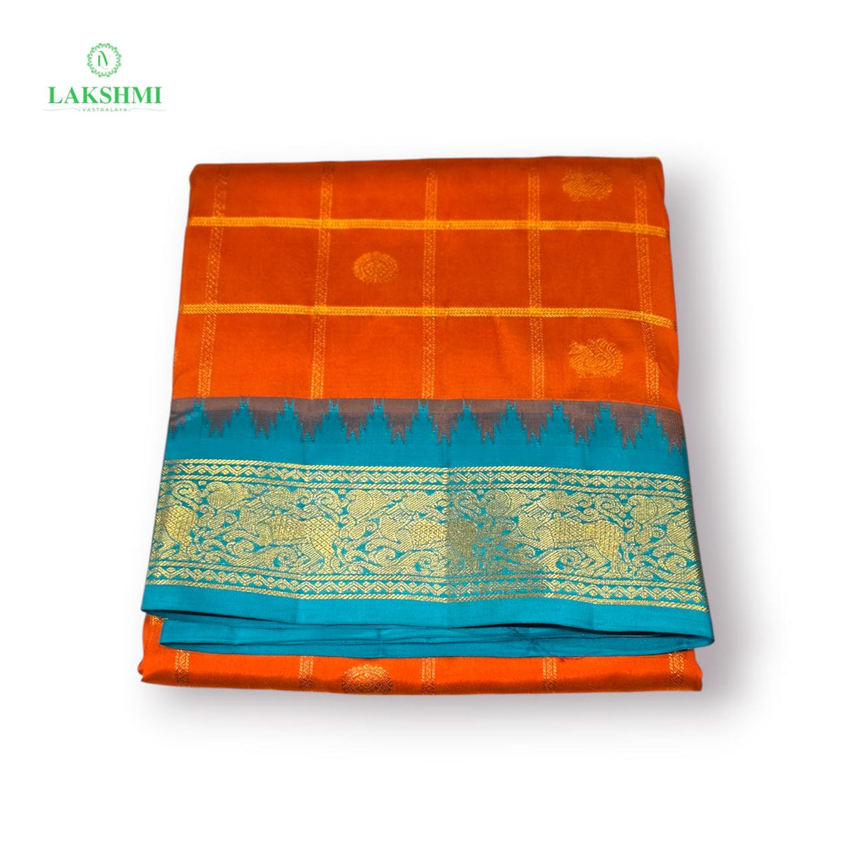 Ragamalika – 10.5 yards Pure Kanchipuram Silk Madisar