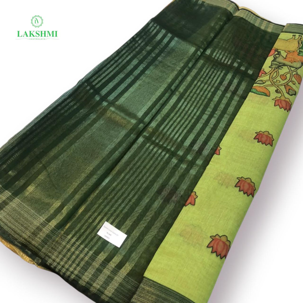 Damini 6 Yards Linen with Pichwai Print - 240901