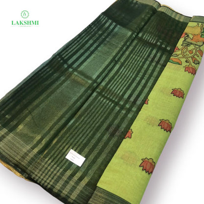 Damini 6 Yards Linen with Pichwai Print - 240901