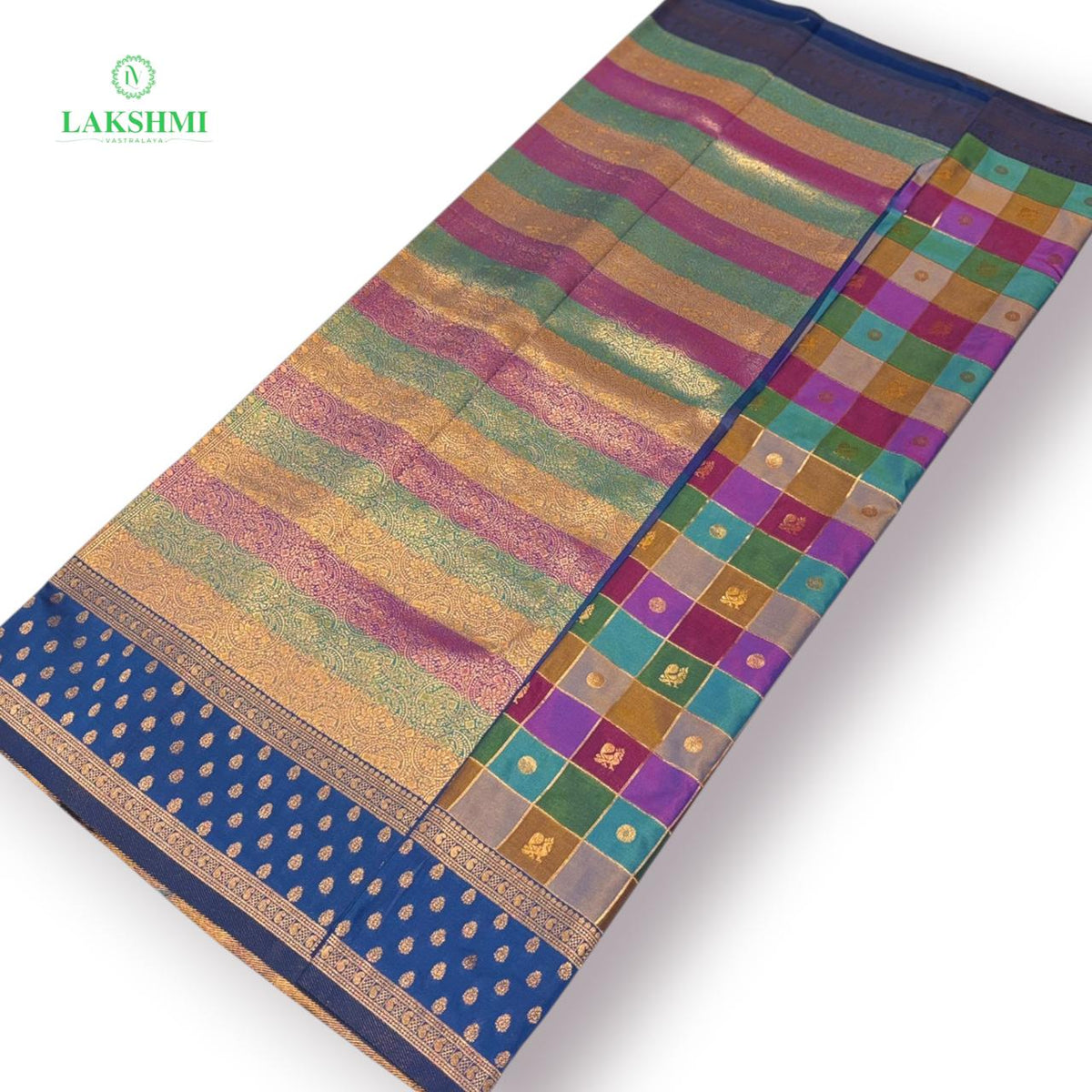Chathurangini – 6Y Semi Soft Silk Saree - 300915