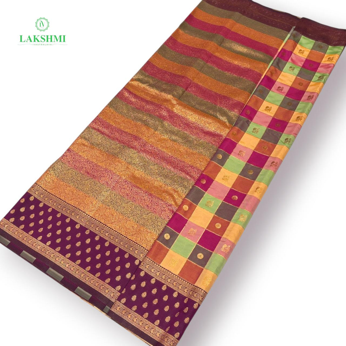 Chathurangini – 6Y Semi Soft Silk Saree - 300913