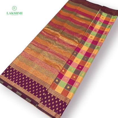 Chathurangini – 6Y Semi Soft Silk Saree - 300913