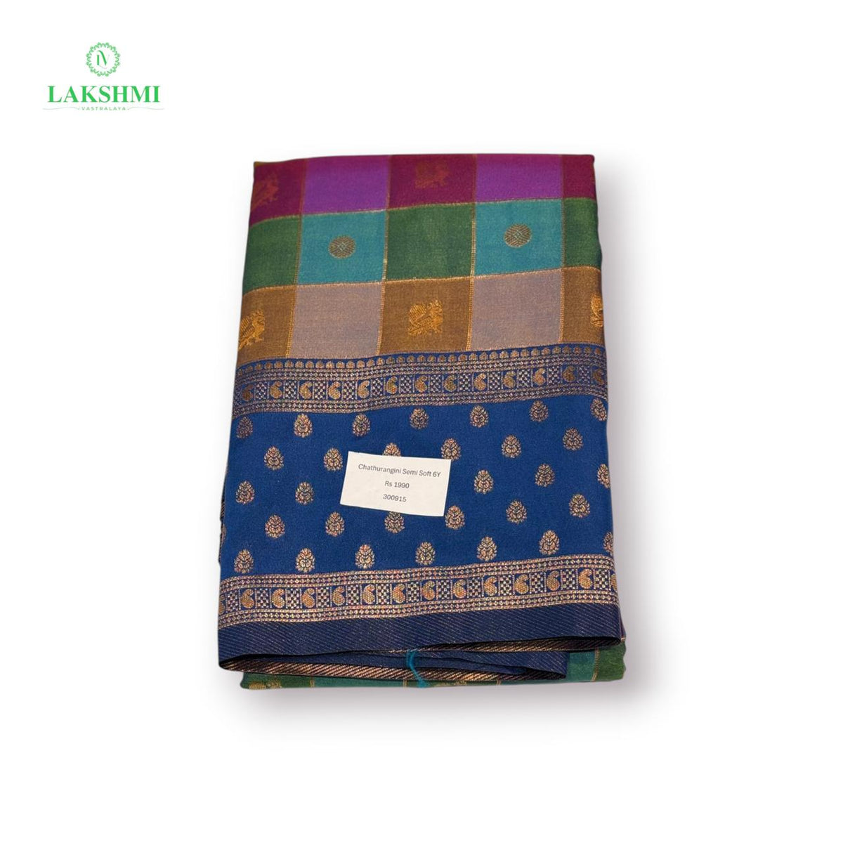 Chathurangini – 6Y Semi Soft Silk Saree - 300915