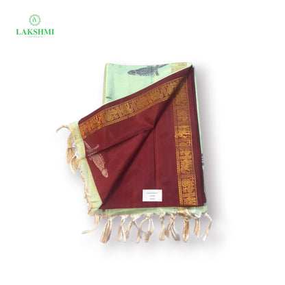 Vairagi Vazhanar Small Border with Butta 7 Yards - 061013