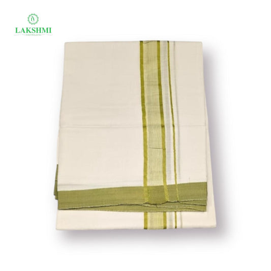 Double Vezhti Cotton bleached with colour border