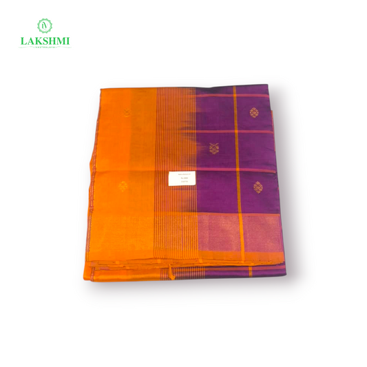Nalina Checked Butta Semi Silk Cotton 6 Yards
