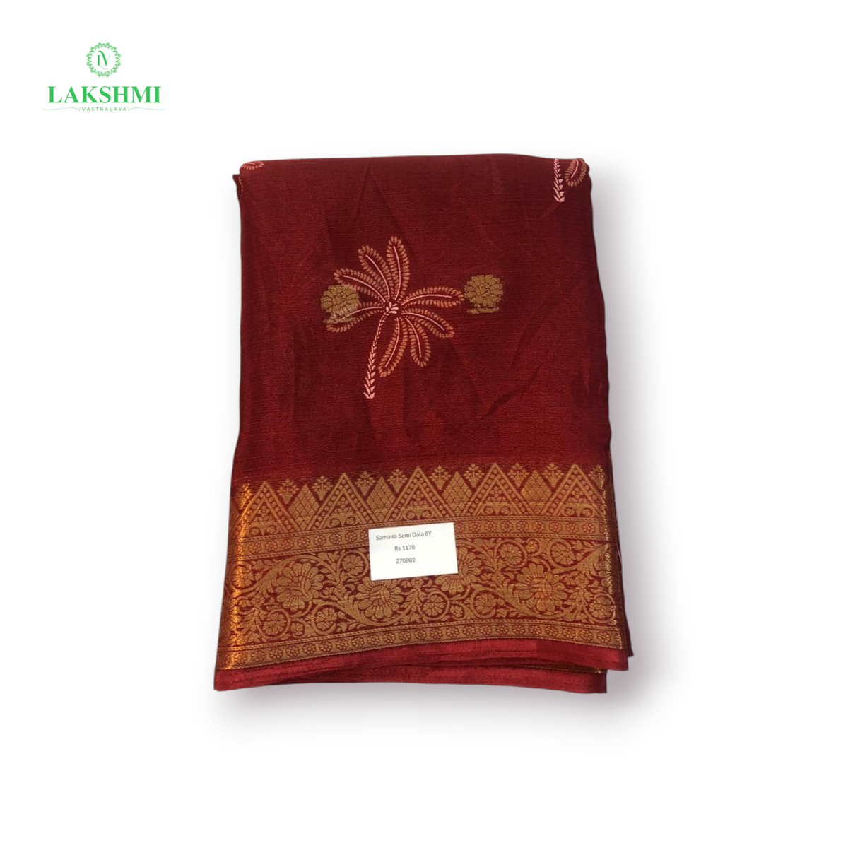 Samaira Semi Dola Silk 6 Yards - 300802