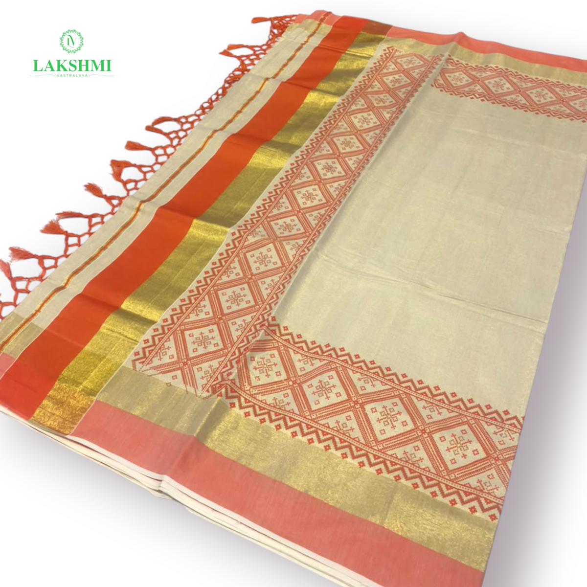 Pashmina - Kerala Tissue Pasmina Design 6Y