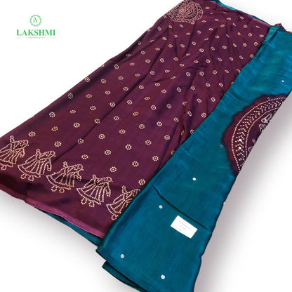 Aina – Semi Modal 6 Yards Saree 110811