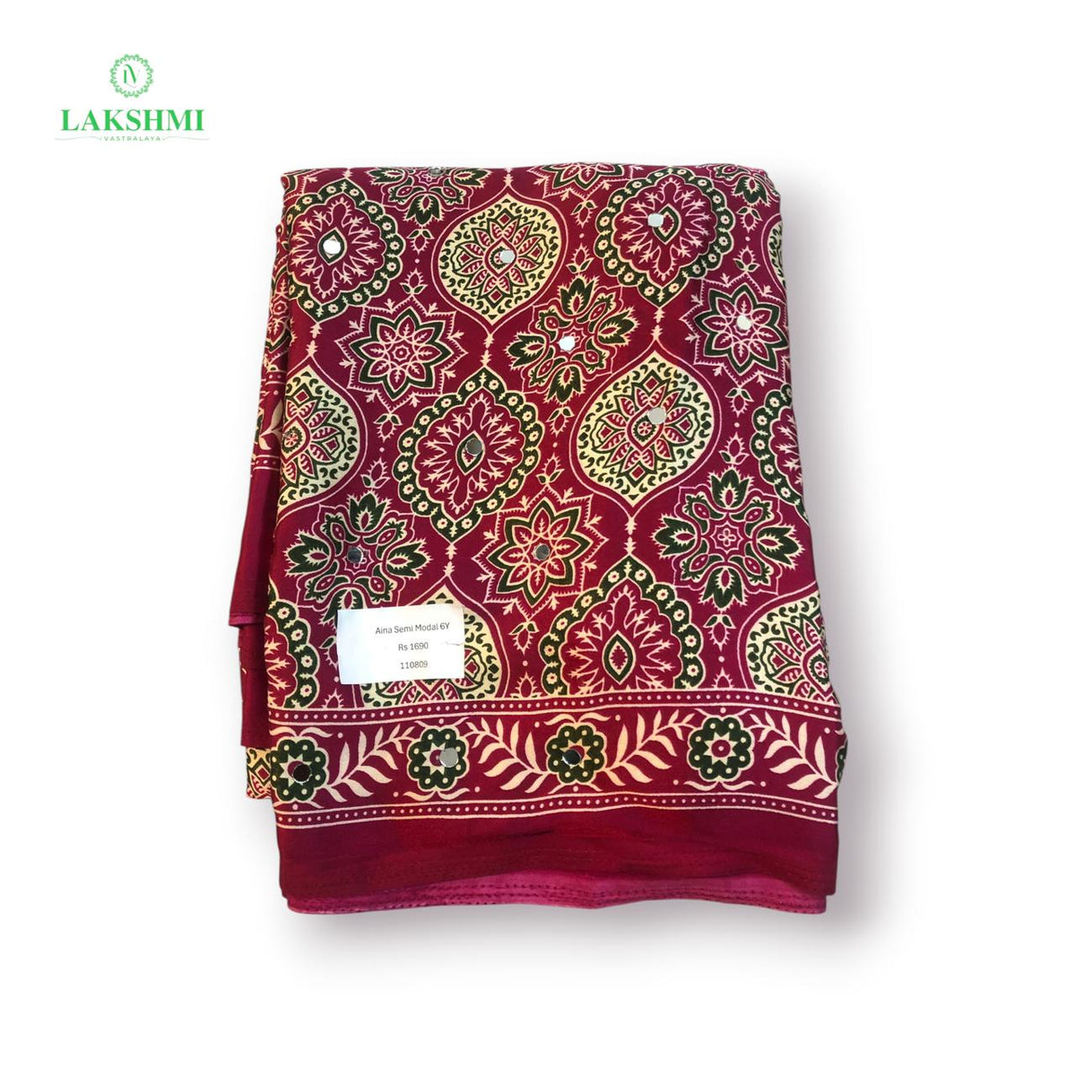 Aina – Semi Modal 6 Yards Saree 110809