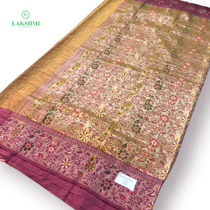 Iraavati – Semi Tussar with Thread Work 6 Yards 300803