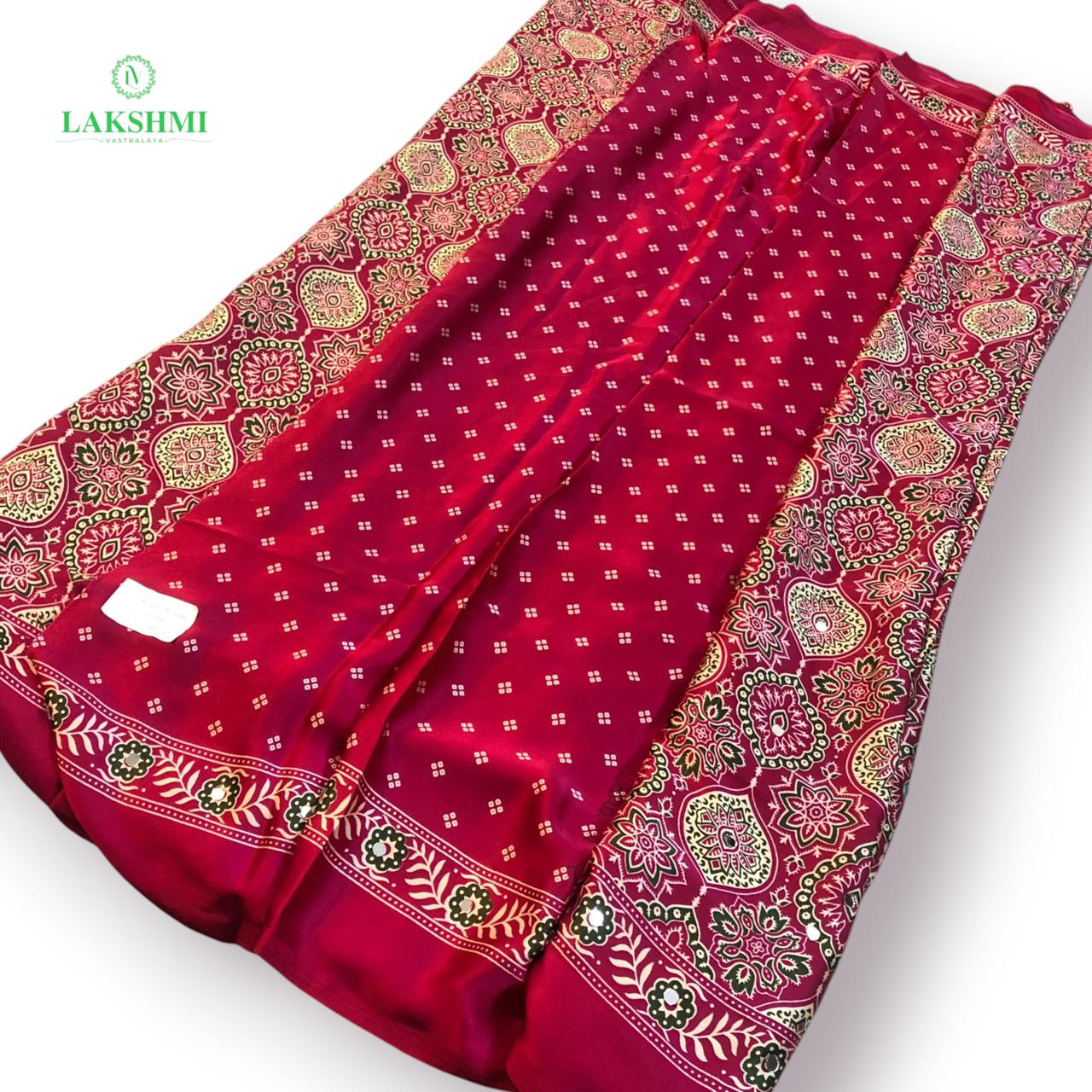 Aina – Semi Modal 6 Yards Saree 110809